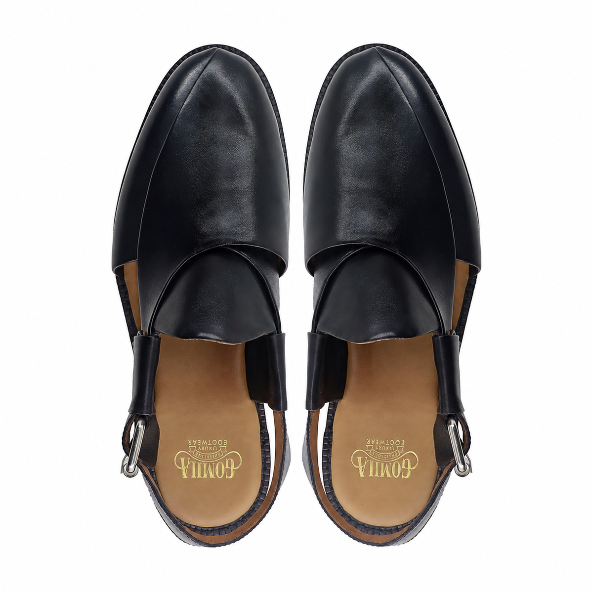Ewing - Men's Black Calf Leather Sandal