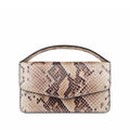 Victoria  - Snake Brown Print Micro Bag