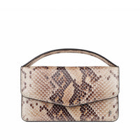 Victoria  - Snake Brown Print Micro Bag