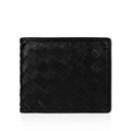 Rico - Black Woven Calf Leather Wallet