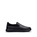 Apollo - Men's Black Milled Leather Sneaker