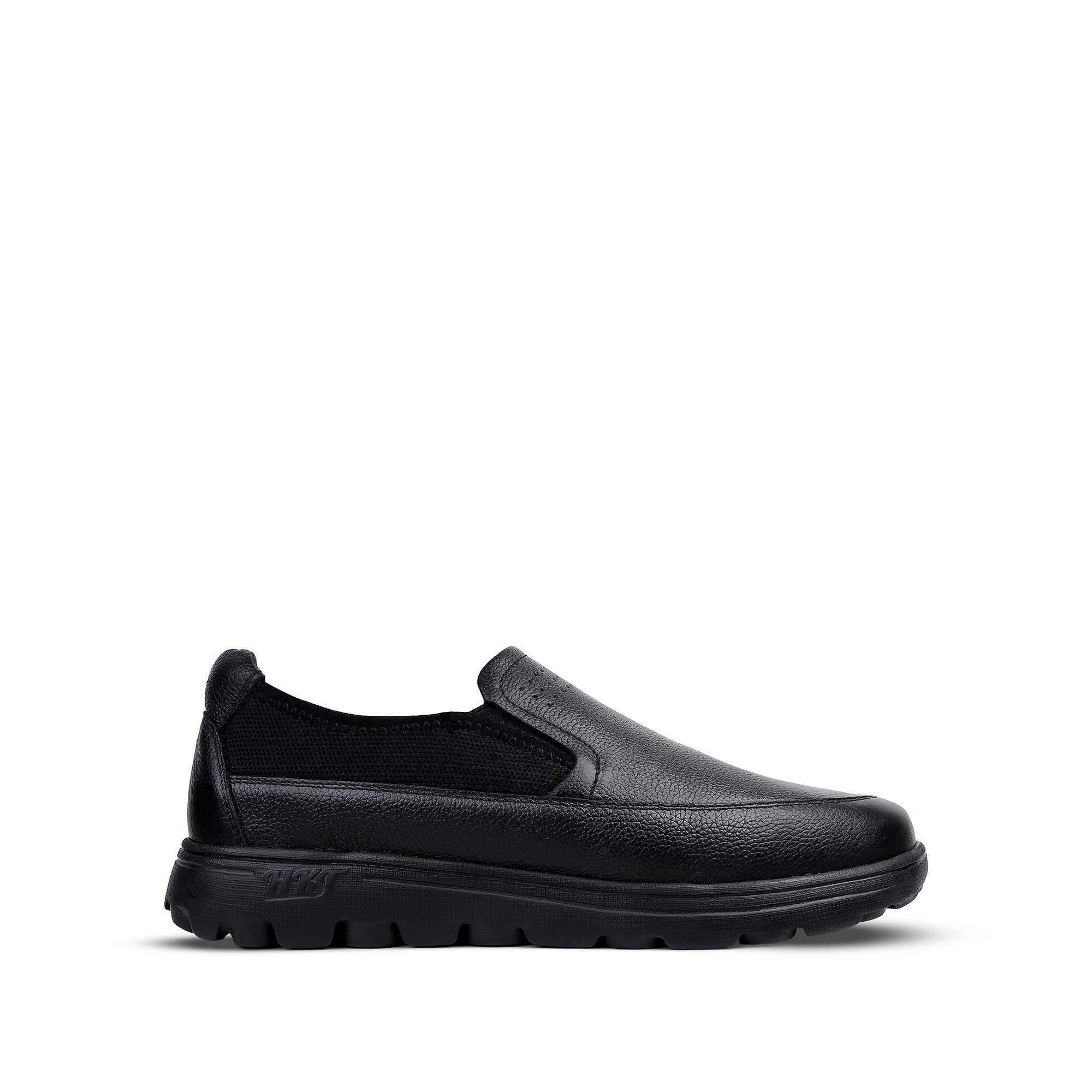 Apollo - Men's Black Milled Leather Sneaker