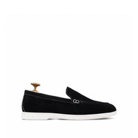 Crest - Men's Black Suede Loafer