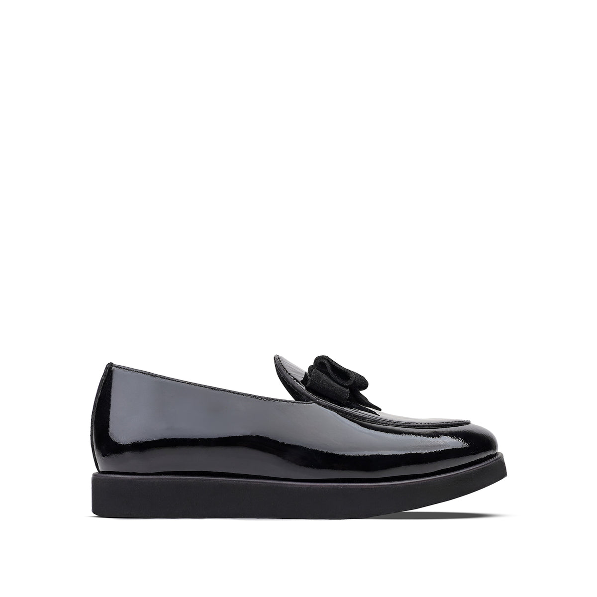 Kody -  Children's Black Box Leather Loafers