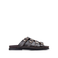 Nero - Men's Brown Calf Leather Slipper