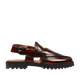 Brooklyn - Men's Oxblood Box Leather High Shine Sandal