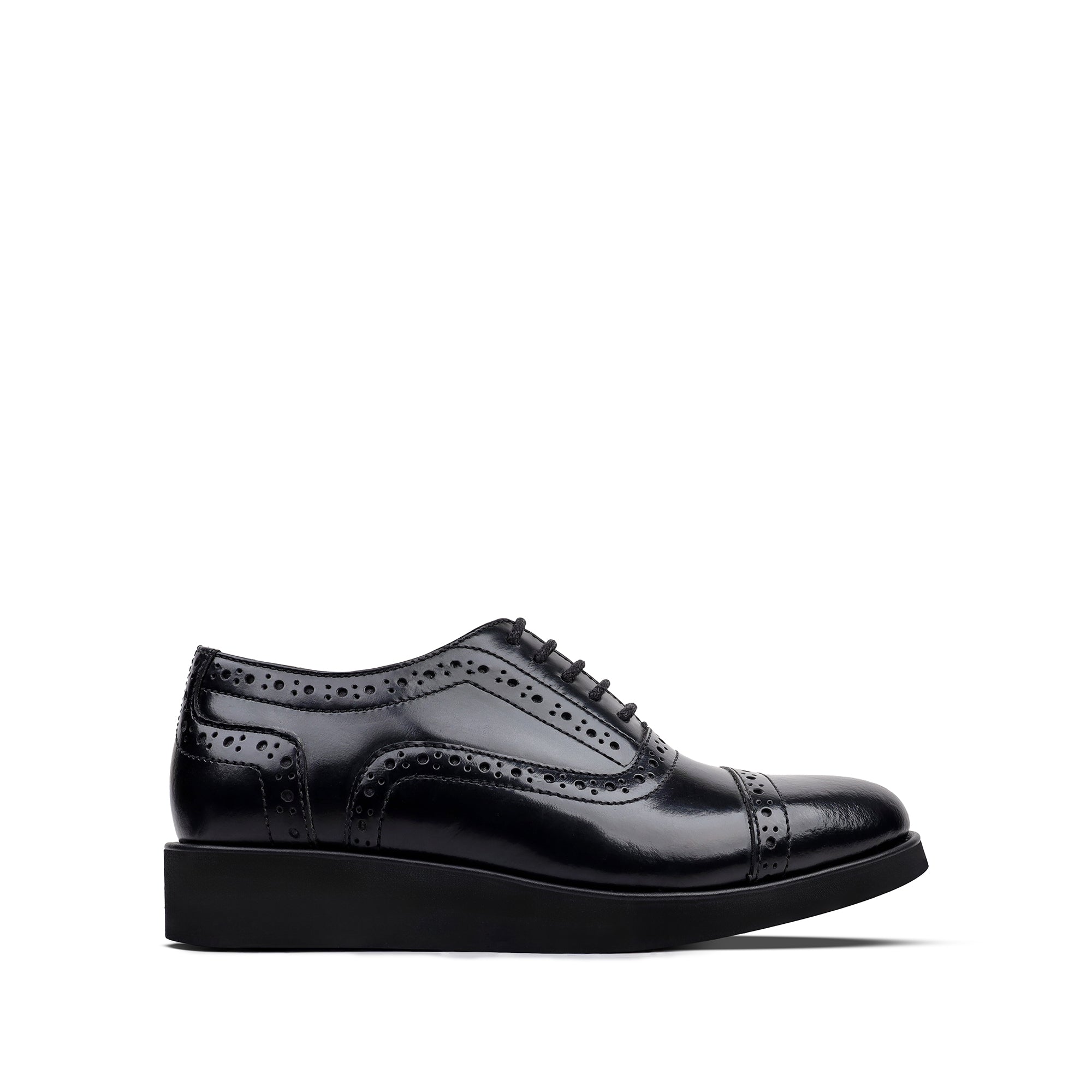 Bret -  Children's Black Leather Oxford