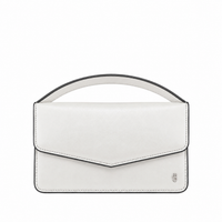 Victoria  - Pearl White Micro Hand Bag