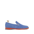 Samuel - Men's Sea Blue Kid Suede Bespoke Loafer