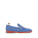 Samuel - Men's Sea Blue Kid Suede Bespoke Loafer