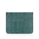 Sage - Sea Green Crocodile Textured Card Holder