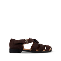 Zilpah - Men's Chocolate Brown Suede Sandal