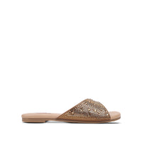 Amber - Women's Champagne Rhinestone Slipper