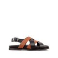 Galo - Men's Dark Brown & Tan Calf Leather Sandal