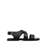 Dante - Men's Black Calf Leather Sandal