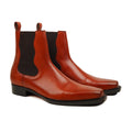 Alugo - Men's Tan Calf Leather Chelsea Boot