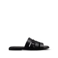 Caswell - Men's Black Calf Leather Slipper