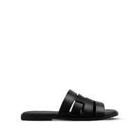 Caswell - Men's Black Calf Leather Slipper