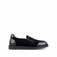 Amador - Men's Black Suede and Milled Leasther Sneaker