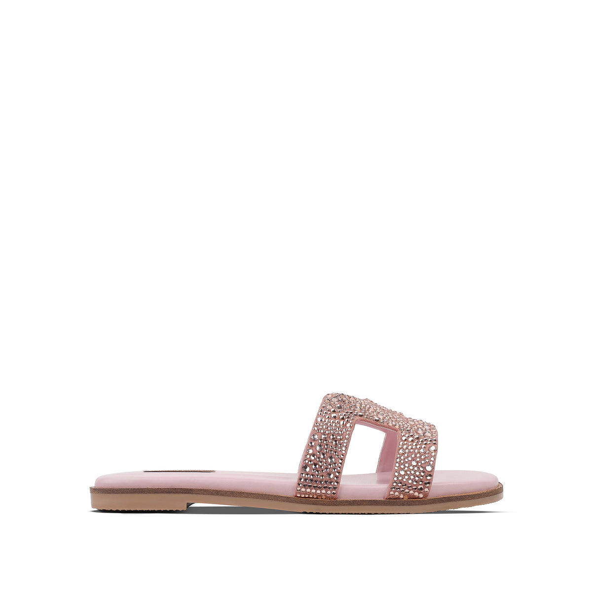Sierra - Women's Rose Pink Rhinestone Slipper