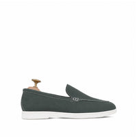 Crest - Men's Charcoal Grey Suede Loafer