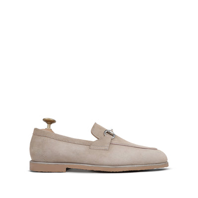 Albert - Men's Biege Suede Loafer