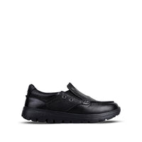 Jude - Men's Black Pebble Leather Sneaker