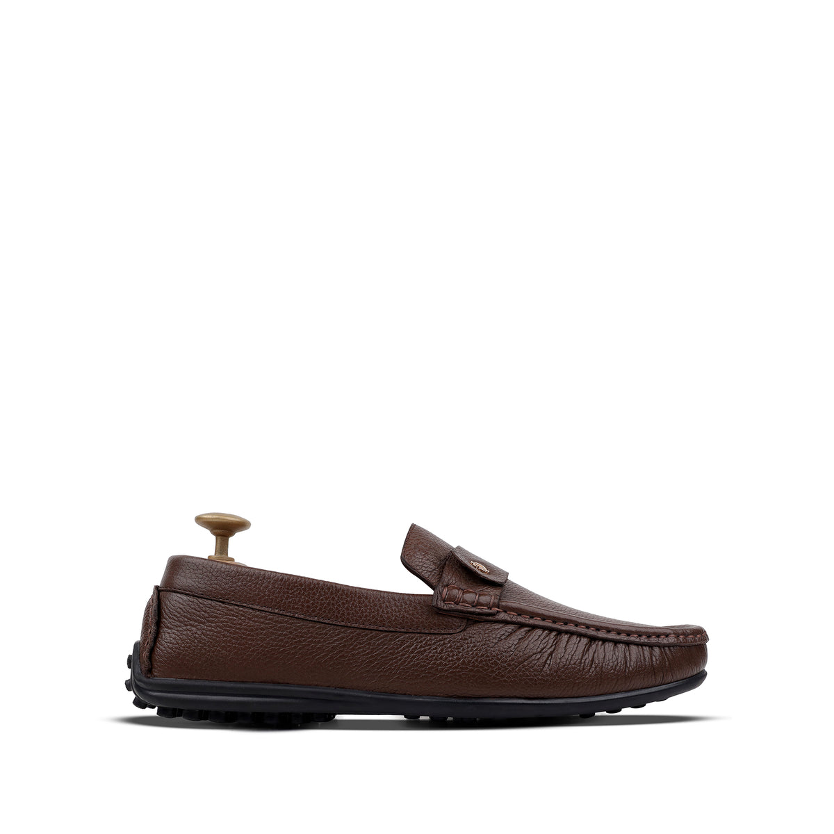 Baker - Men's Light Brown Milled Leather Driver