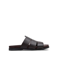 Cozyo - Men's Dark Brown Calf Leather Slipper
