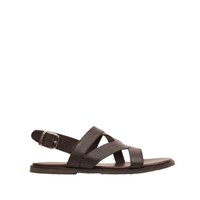 Diego - Men's Dark Brown Calf Leather Sandal