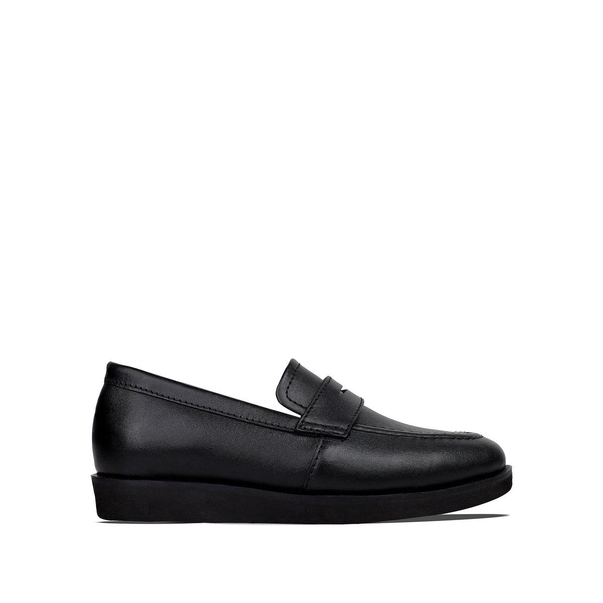 Ross -  Children's Black Calf Leather Loafers