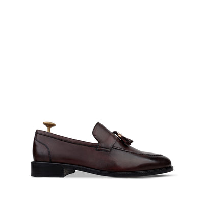 Lukas - Men's Brown Patina Calf Leather Loafer