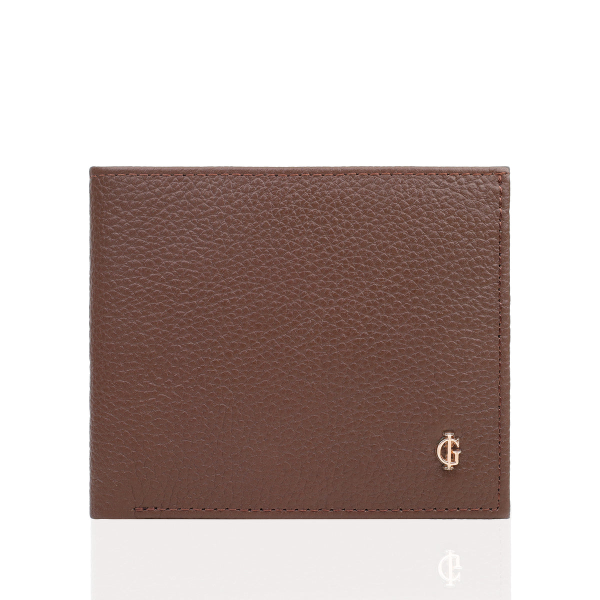 Boget - Light Brown Pebble Grain Leather Wallet