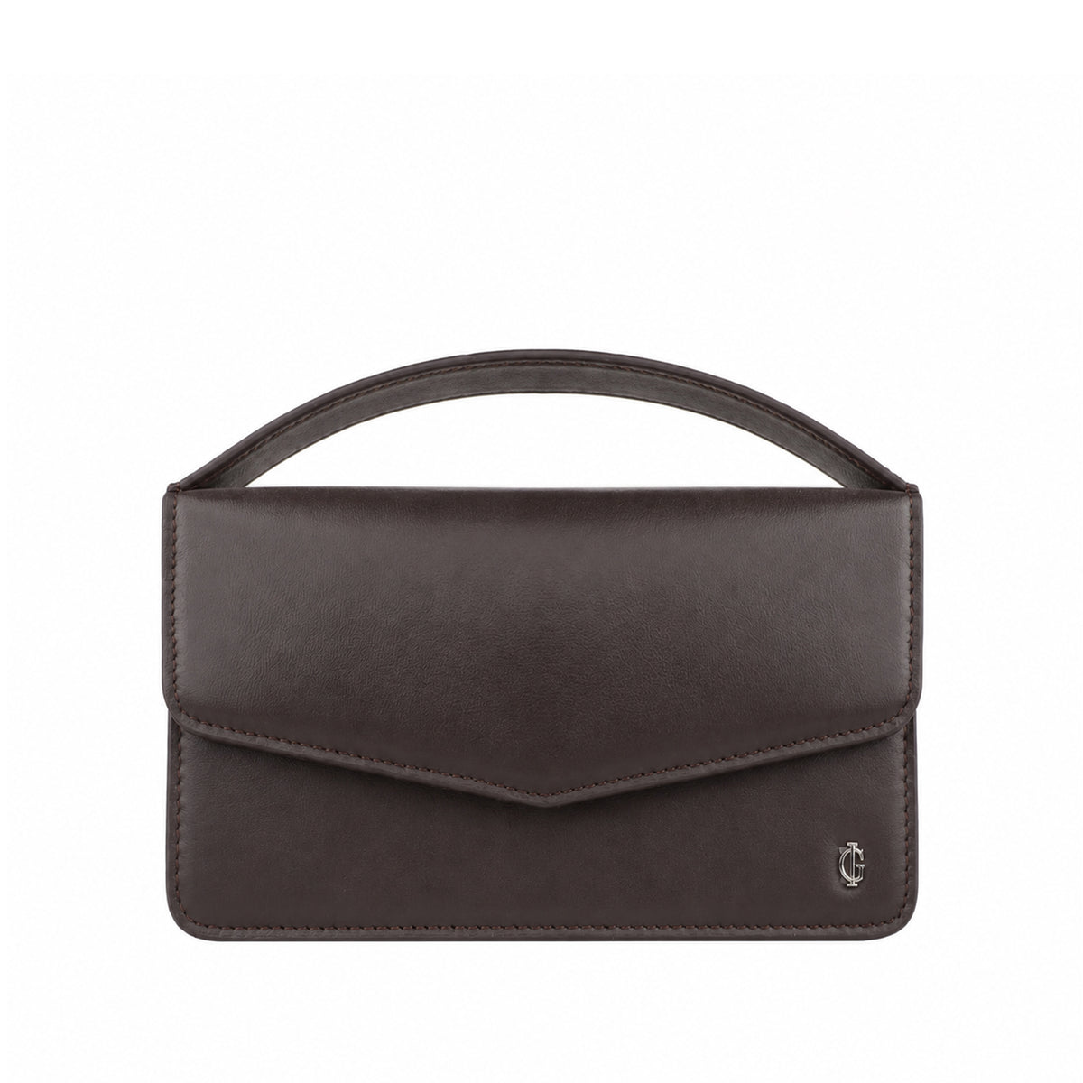 Victoria  - Chocolate Brown Micro Hand Bag