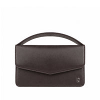Victoria  - Chocolate Brown Micro Hand Bag