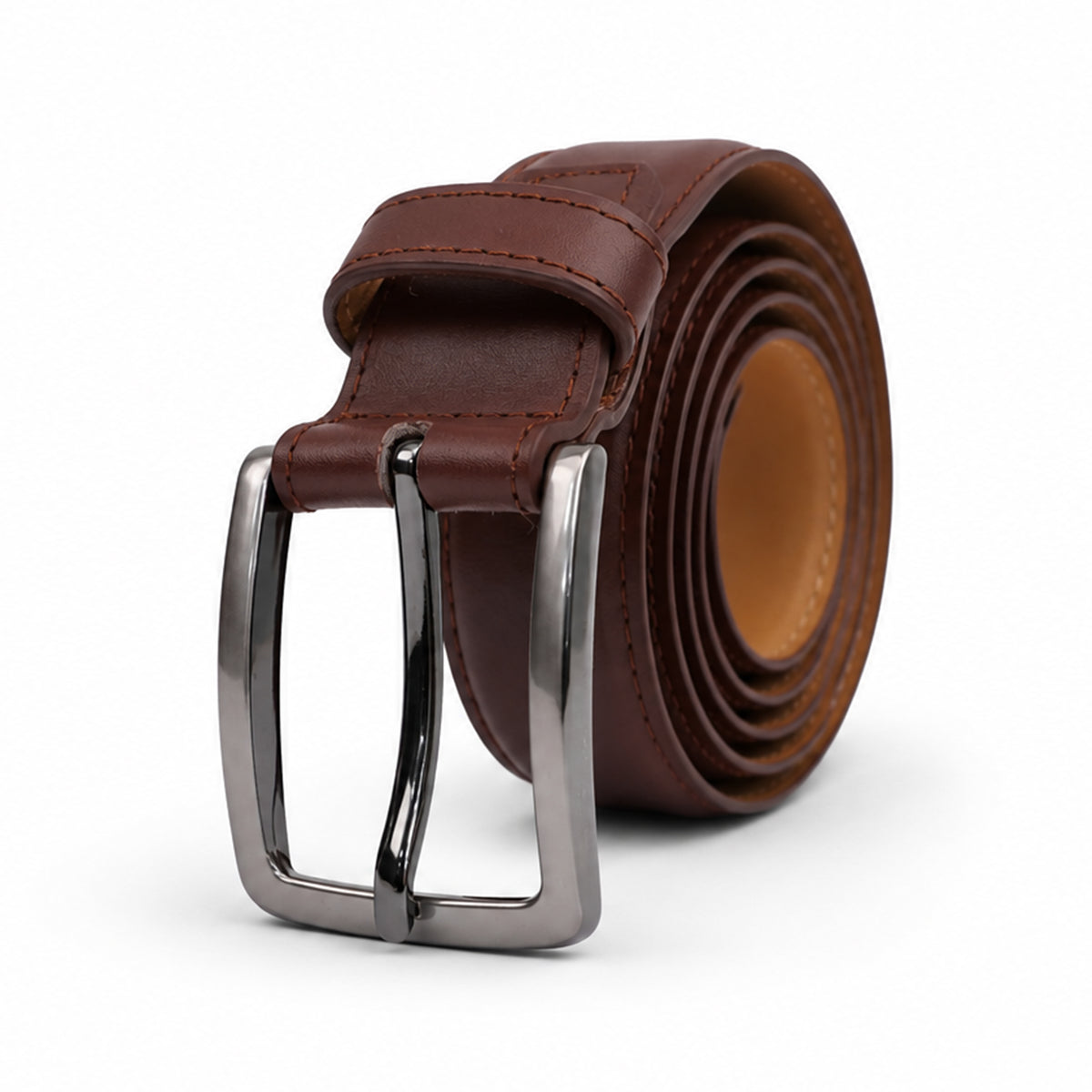 Xelto - Men's Light Brown Leather Belt
