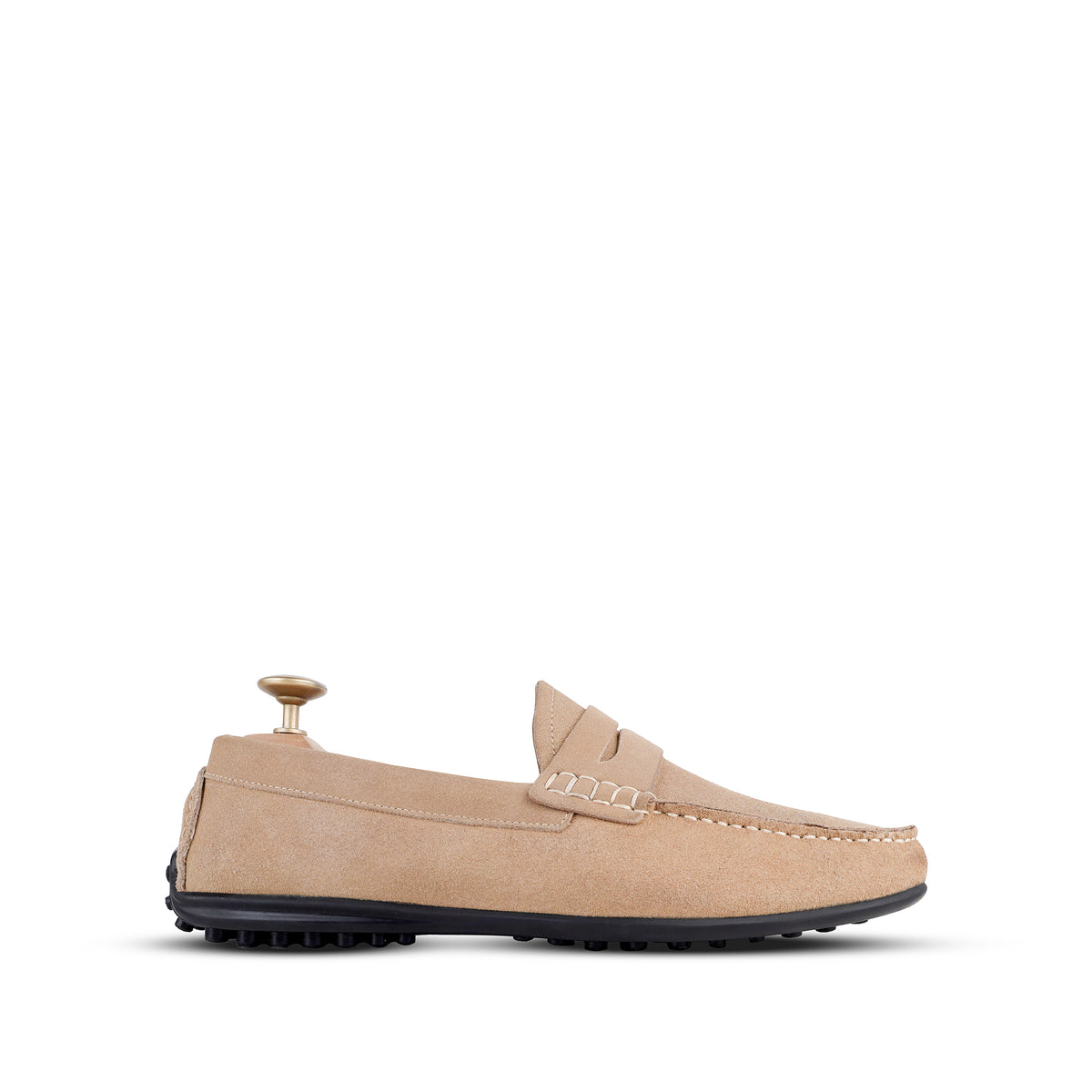 Knox - Men's Camel Split Suede Driver Shoe