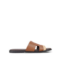 Cameron PRINTED - Men's Tan Calf Leather Slippers