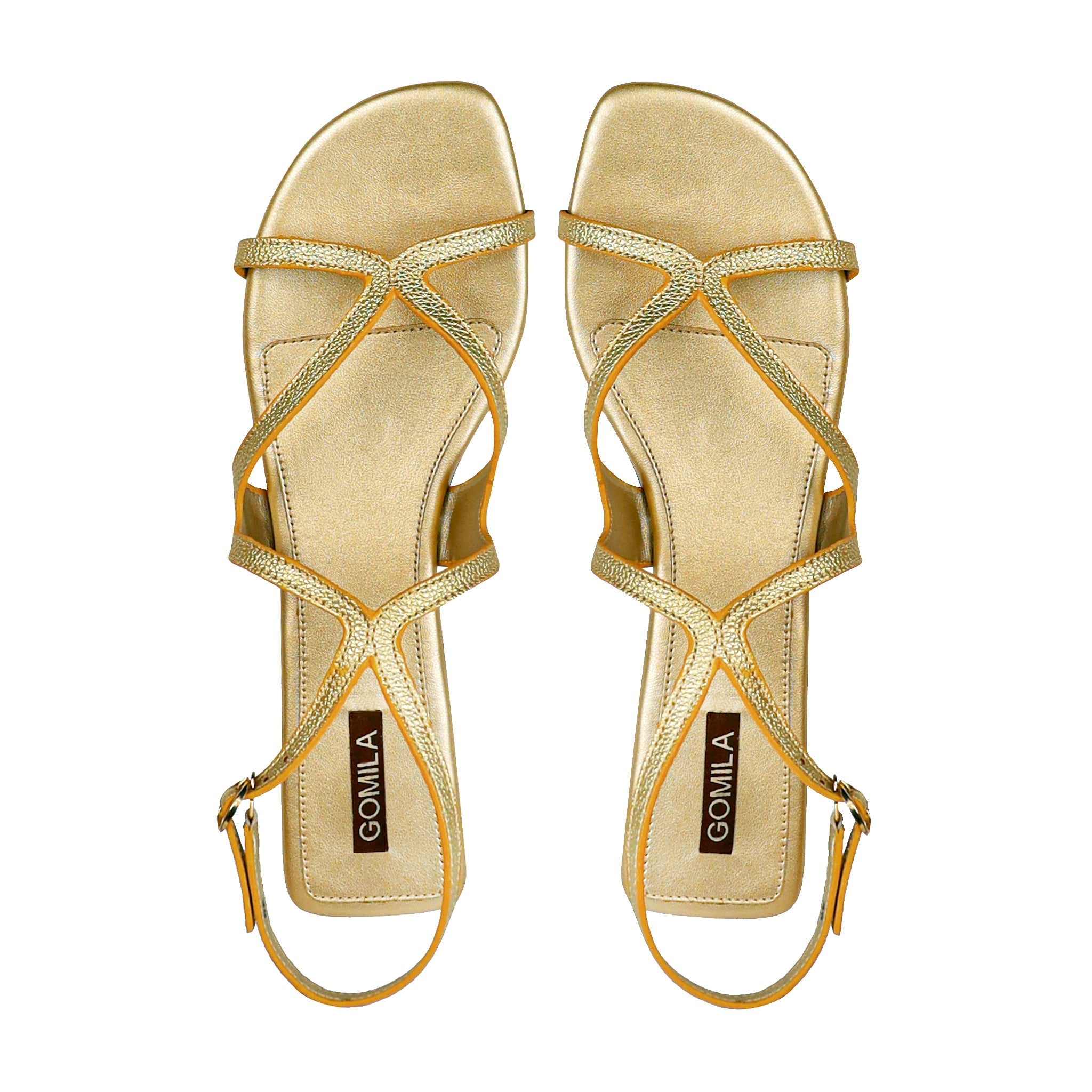 Era  - Women's Golden Strapped Sandal