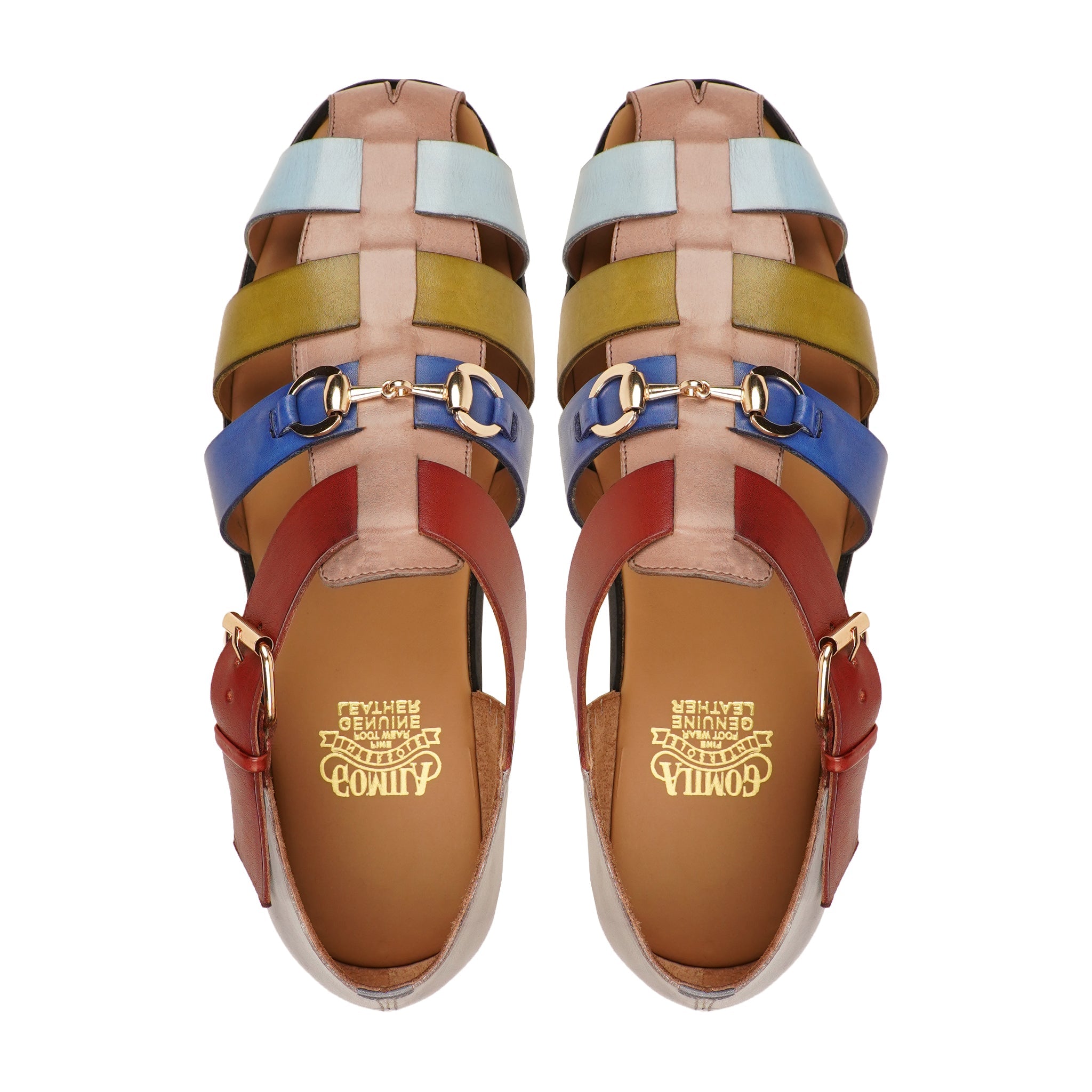 Francis - Men's Multicolour Calf Leather Sandal