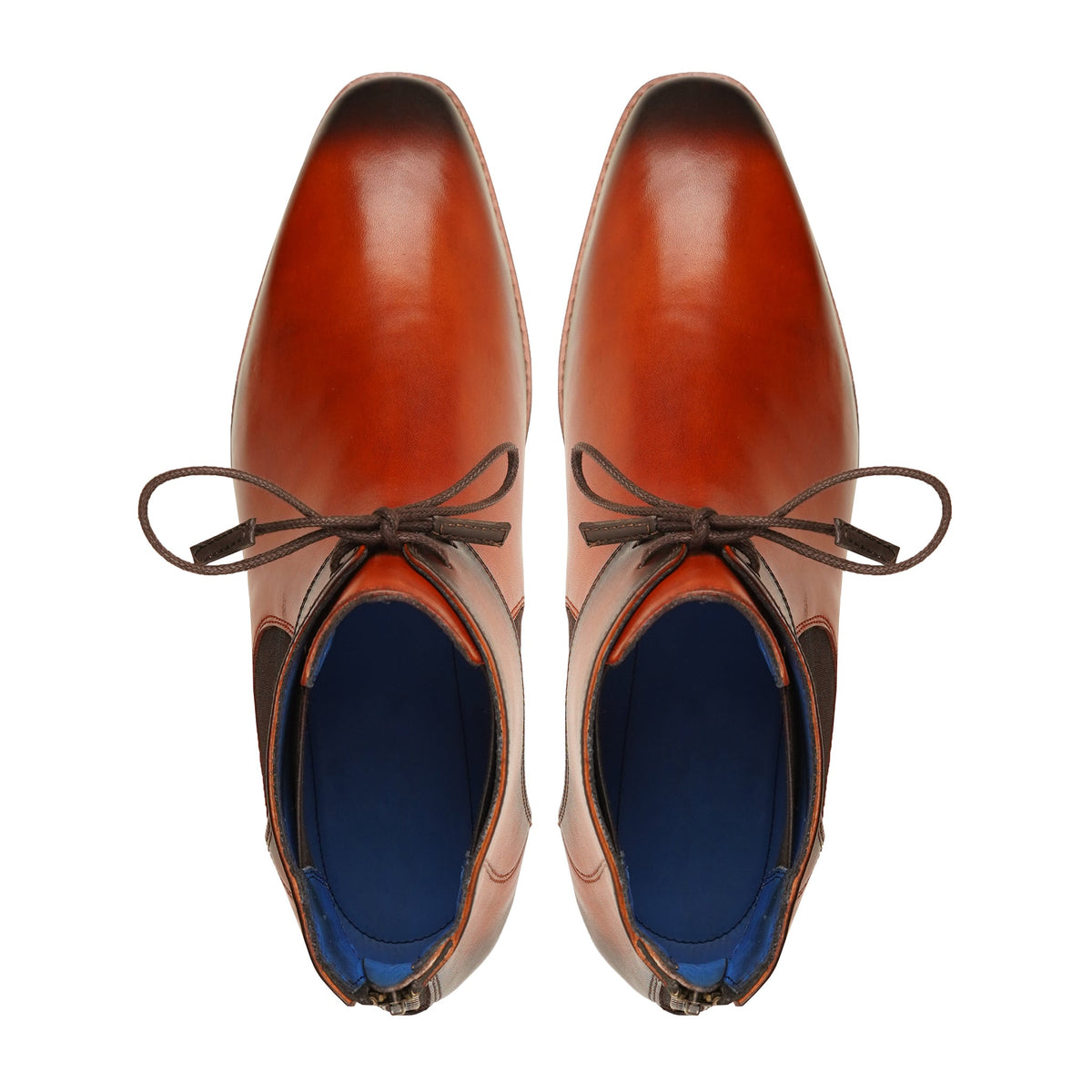 Bytom - Men's Burnished Orange Tan Calf Leather Boot