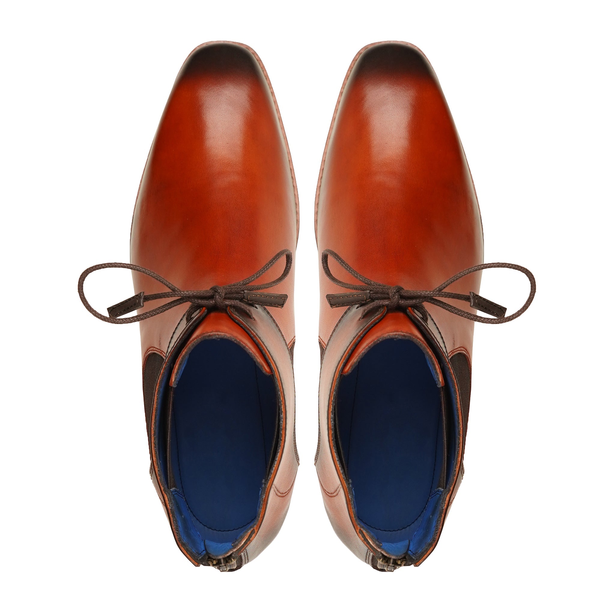 Bytom - Men's Burnished Orange Tan Calf Leather Boot