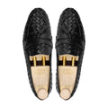 Delicacy - Men's Black Hand Woven Calf Leather Loafer