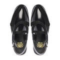 Masumi - Men's Black Box Leather High Shine Sandal