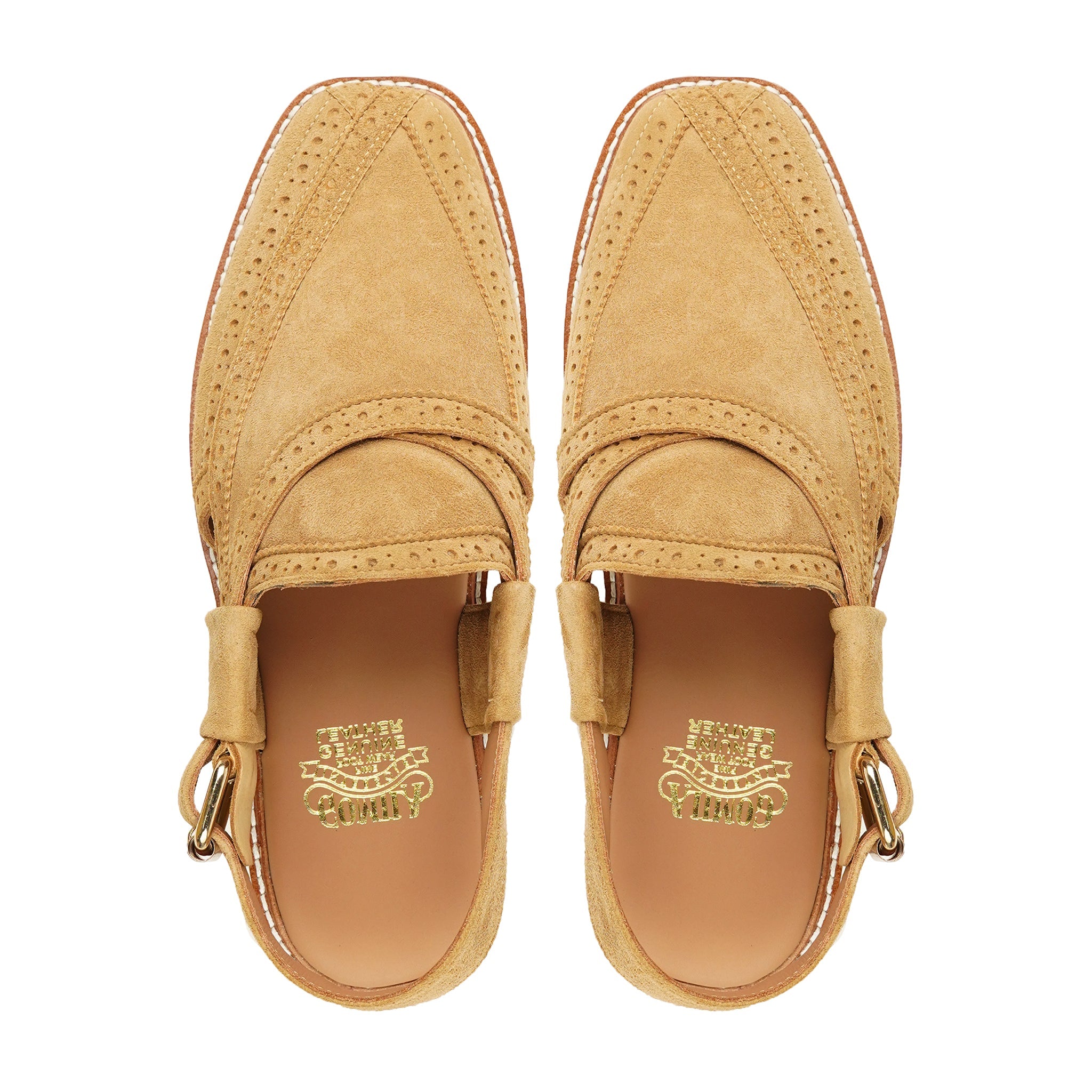 Chika - Men's Tan Kid Suede Sandal