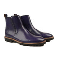 Erfurt - Men's Blue Patina Calf Leather Chelsea Boot