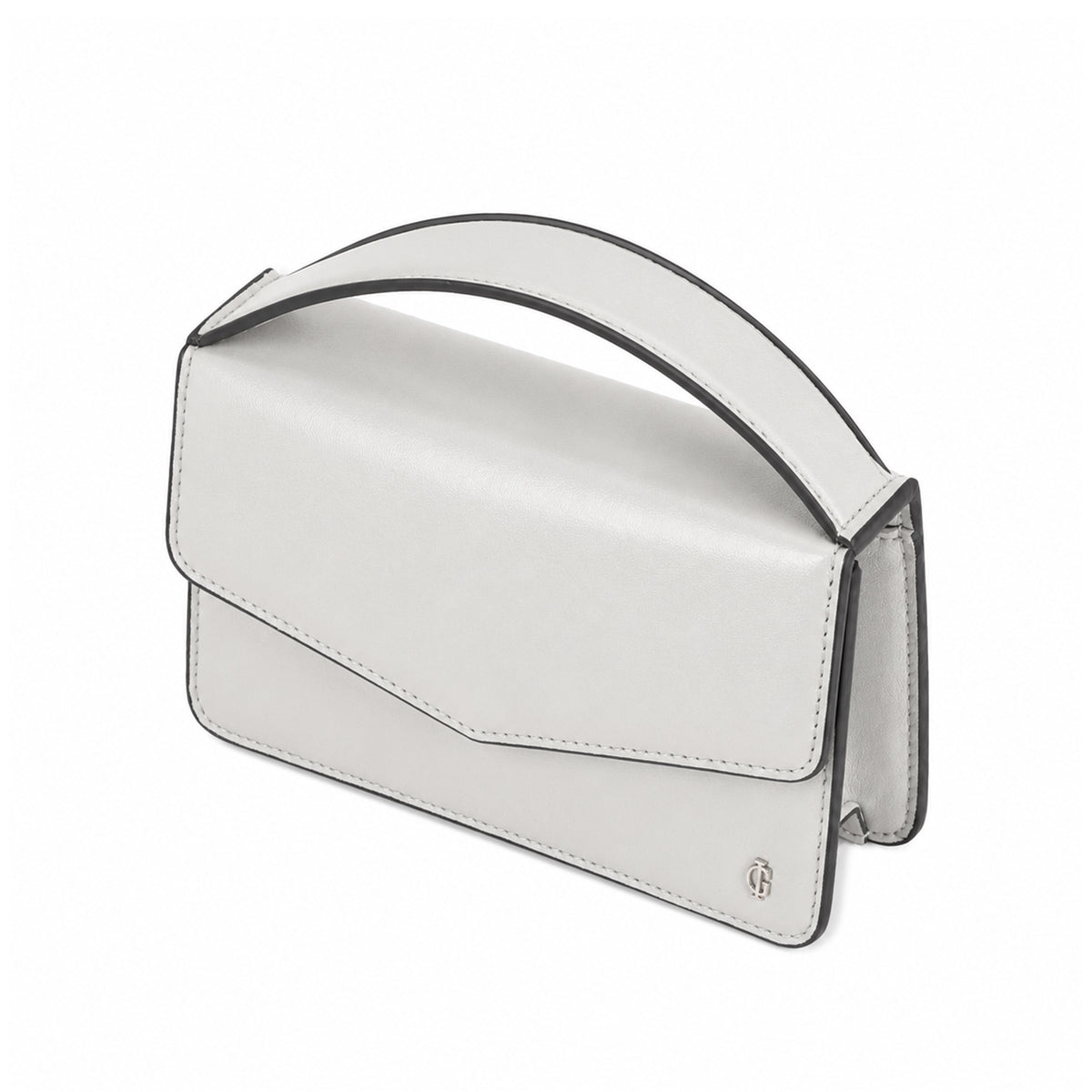 Victoria  - Pearl White Micro Hand Bag