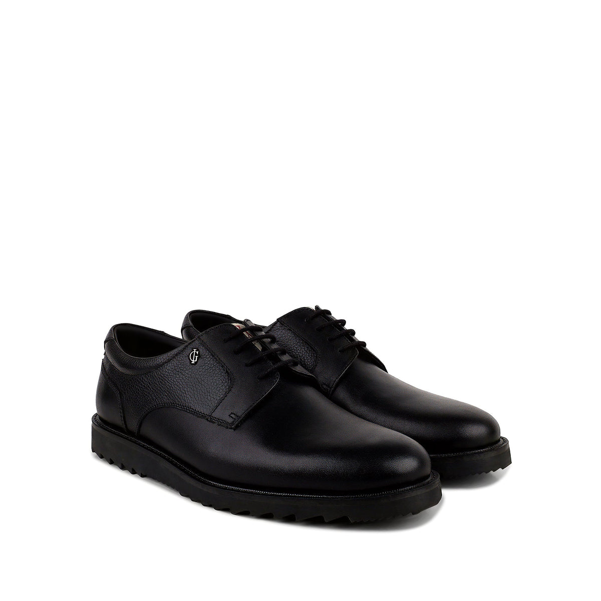 Mark - Men's Black Milled Leather Derby