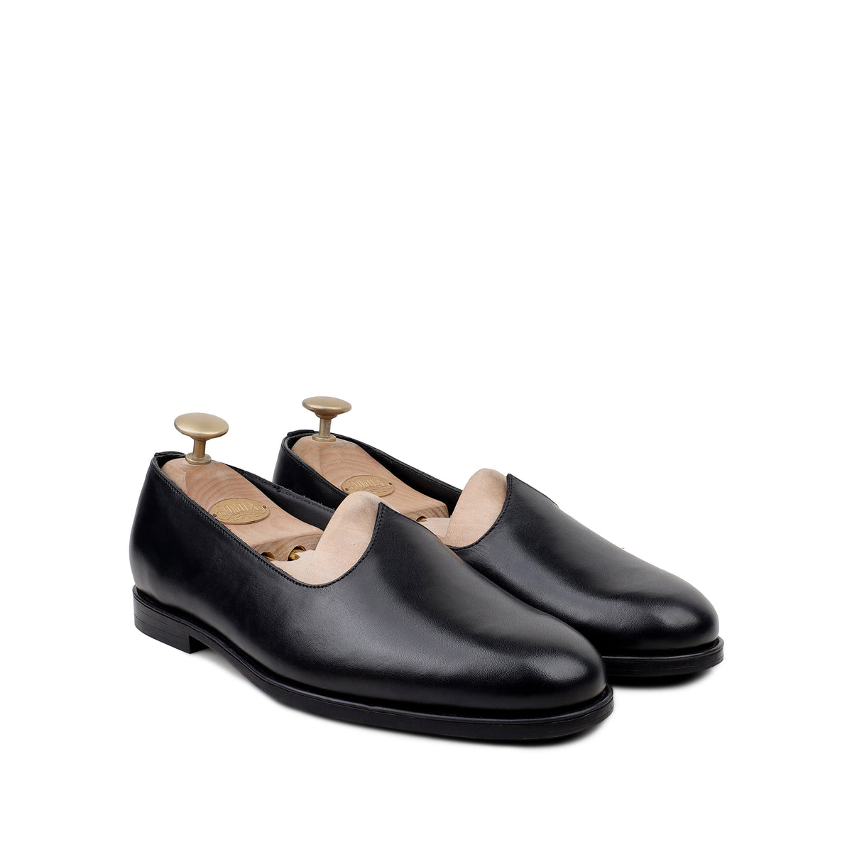 Dion - Men's Black Crust Leather Loafer