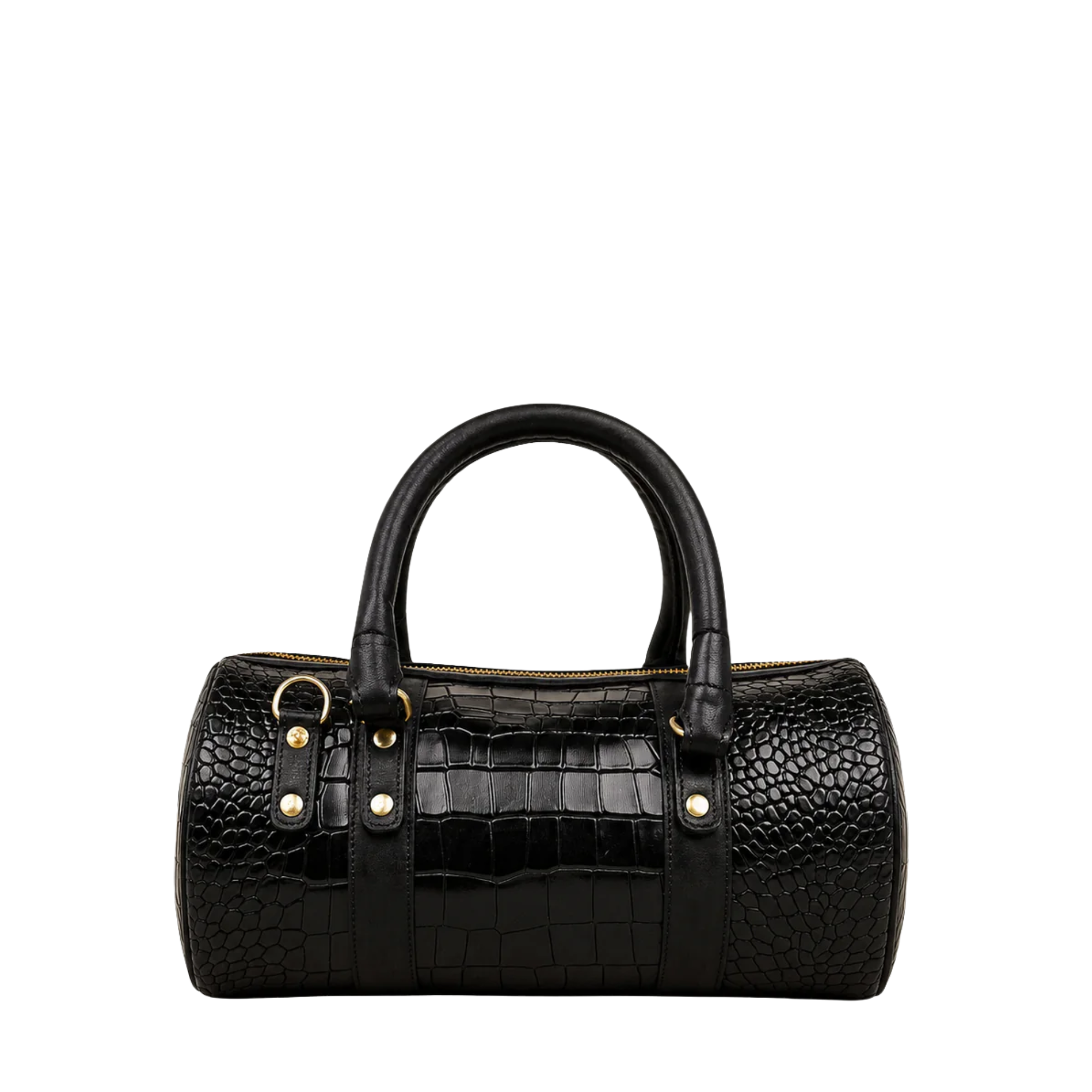 Niva - Black Crocodile Leather Hand Bag